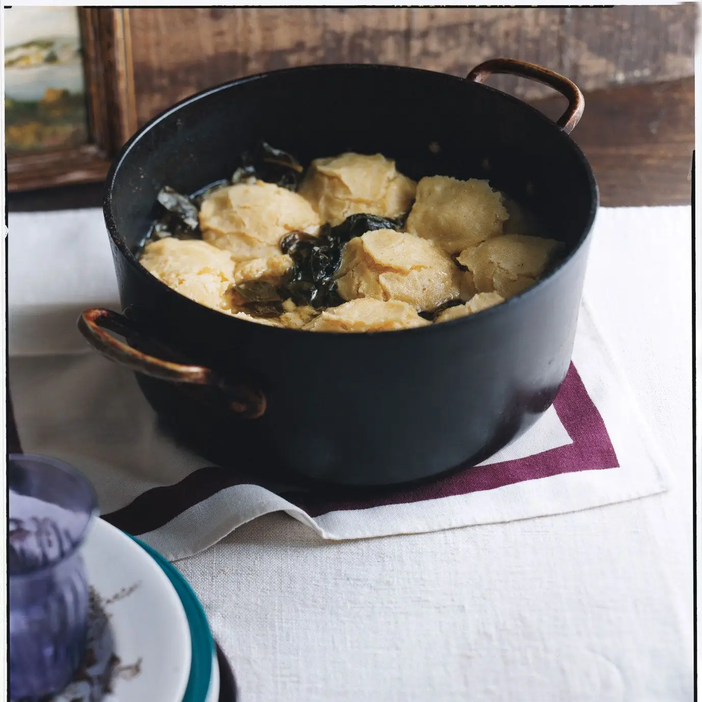 Vert cuit avec de la farine de maïs