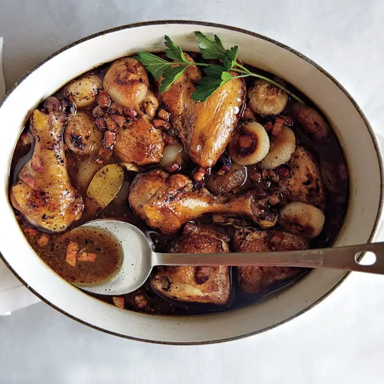 Frango e cebola de vinagre