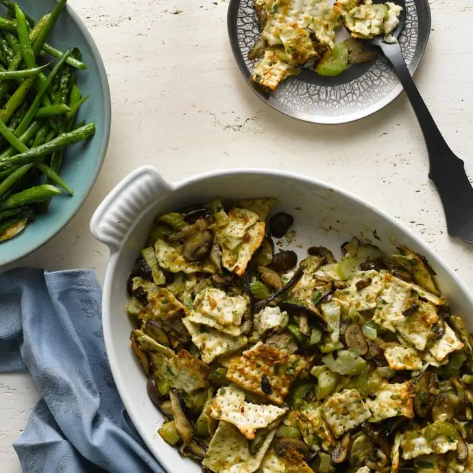 Recheio de vegetais de matzoh