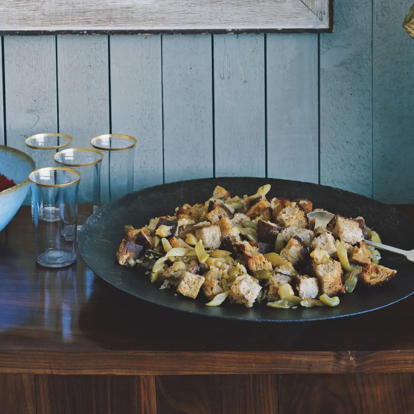 Recheio de pão de centeio