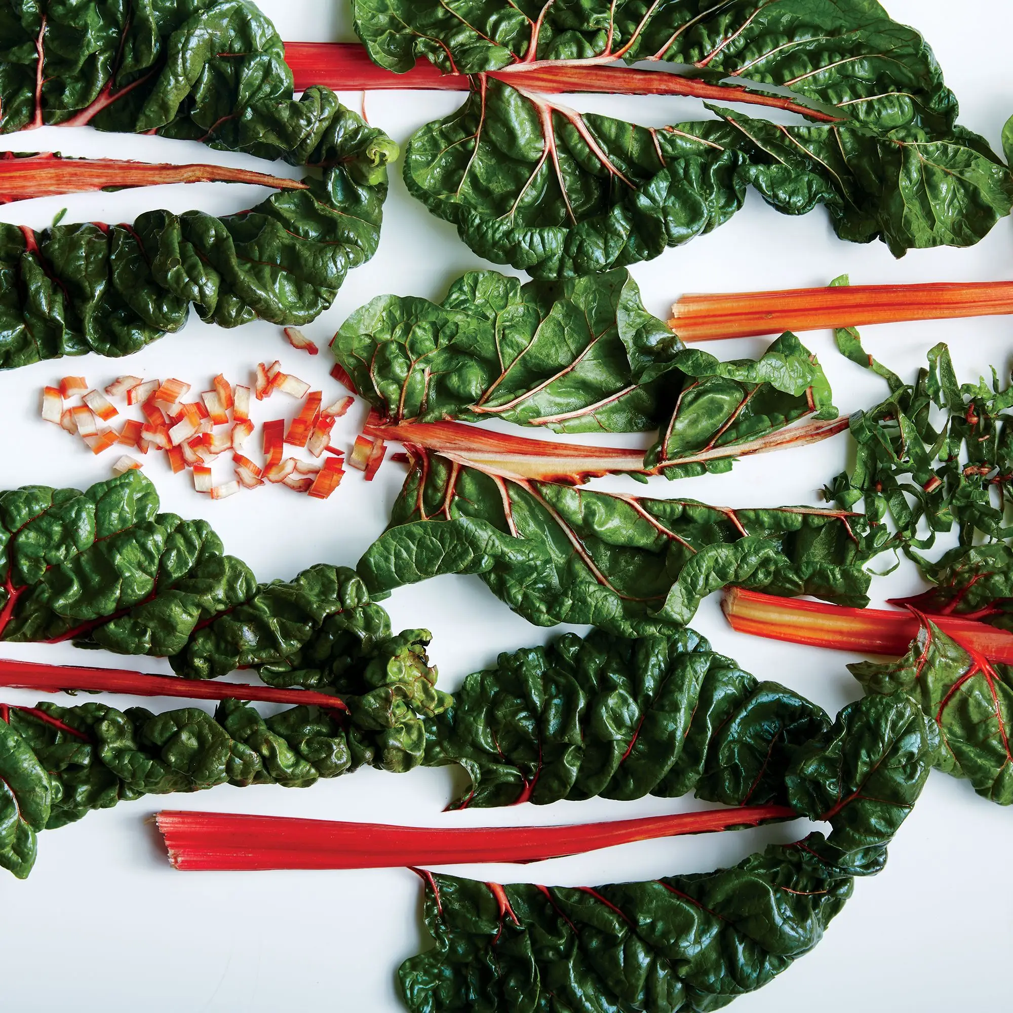 Acelga murcha com chalotas e vinagre