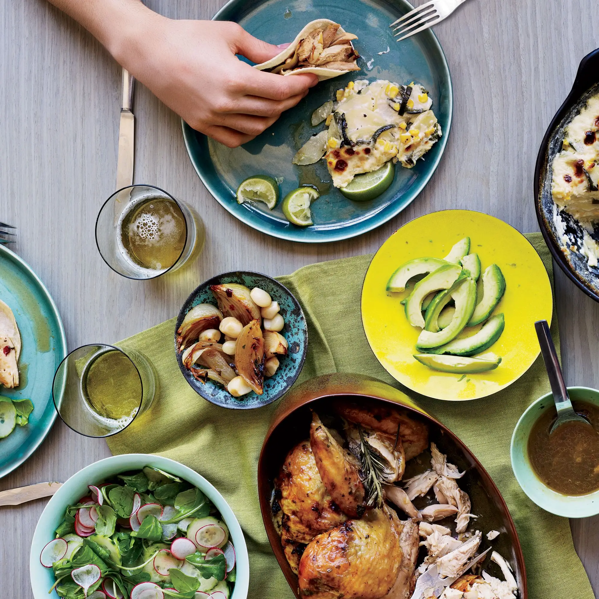 Tacos de frango assado Chipotle