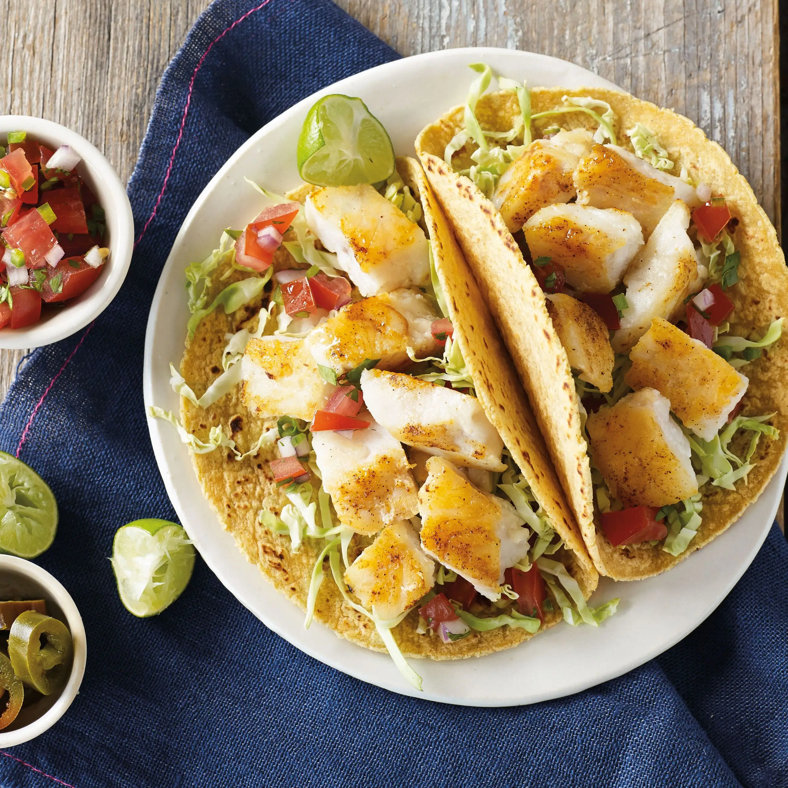 Tacos selvagens do Alasca Pollock