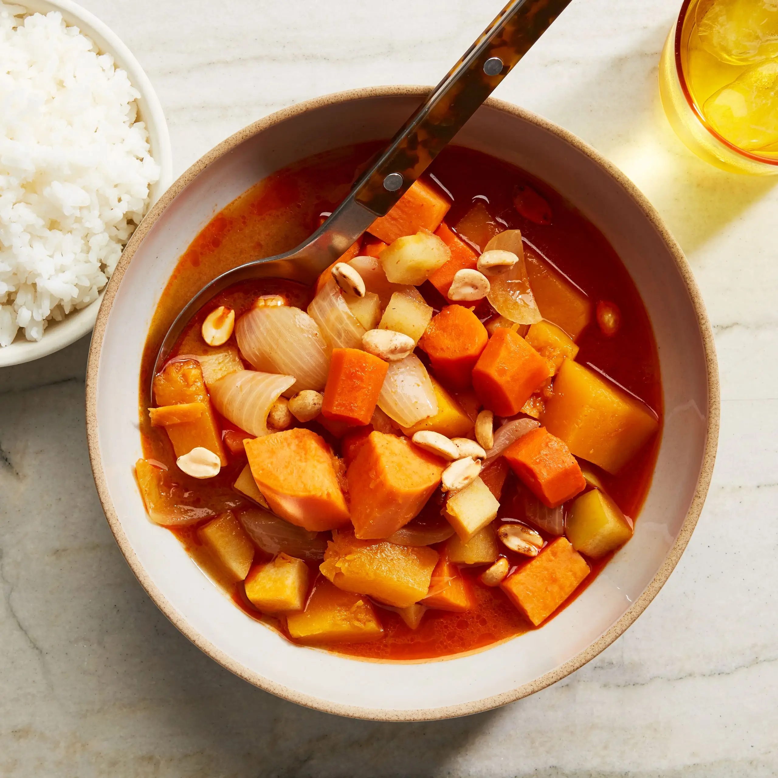 Curry de Massaman Vegetal Rápido
