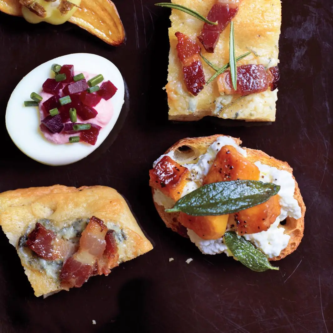 Status de Butternut, Ricotta Crostini Salbei