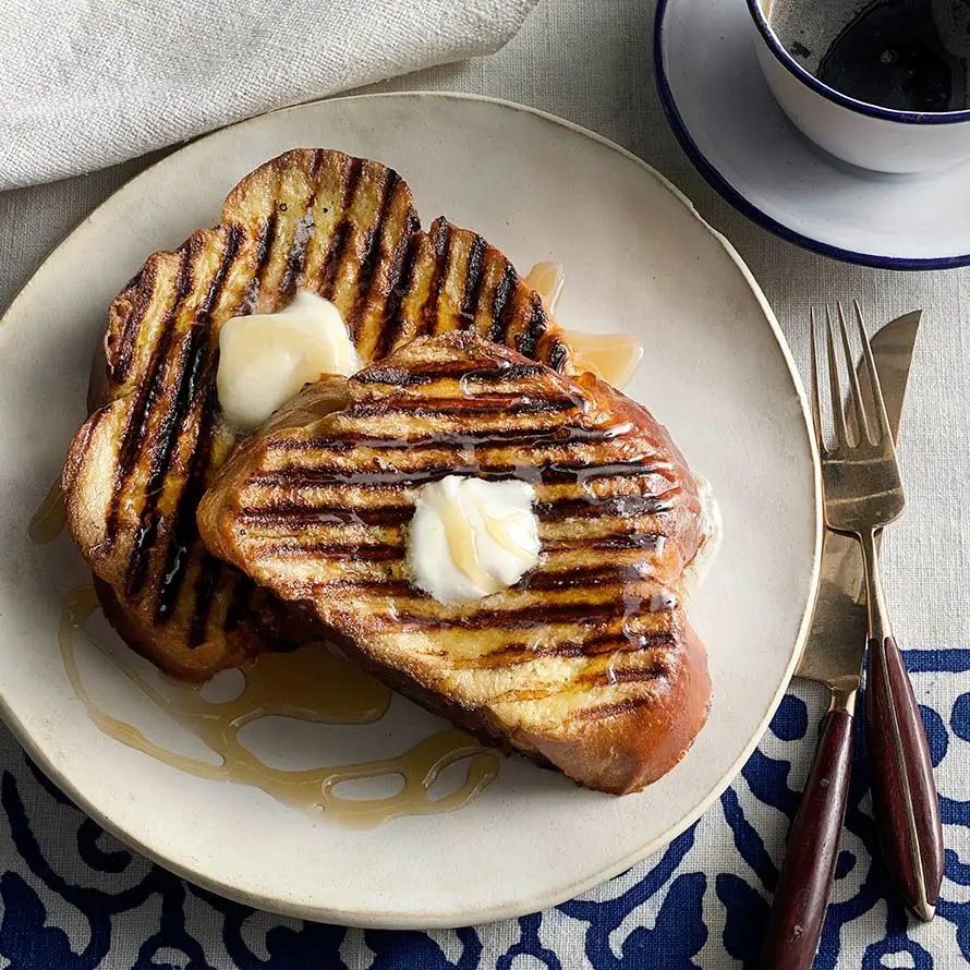 Toast à la vanille grillée française