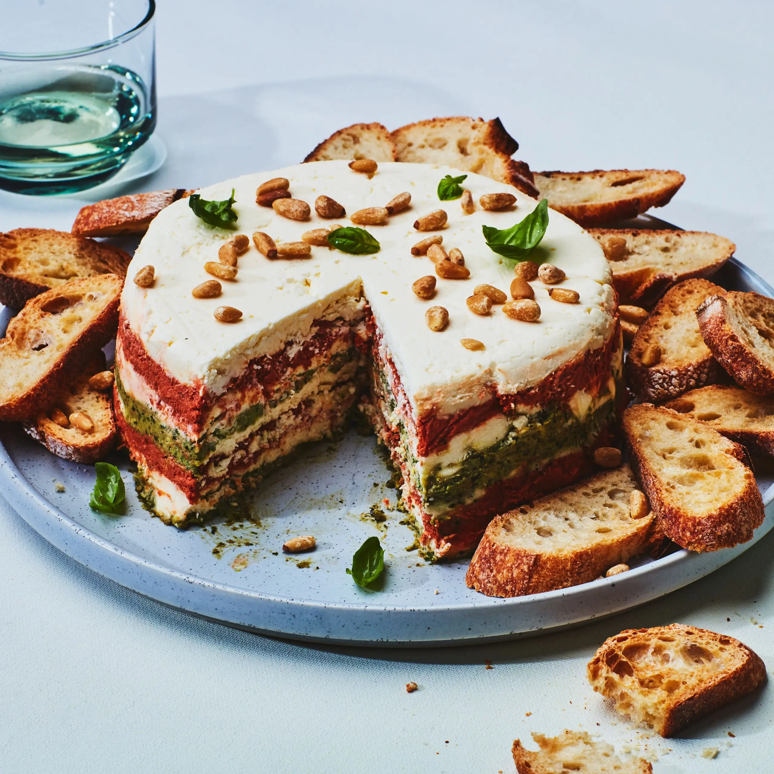 Tomate seco e pesto torta
