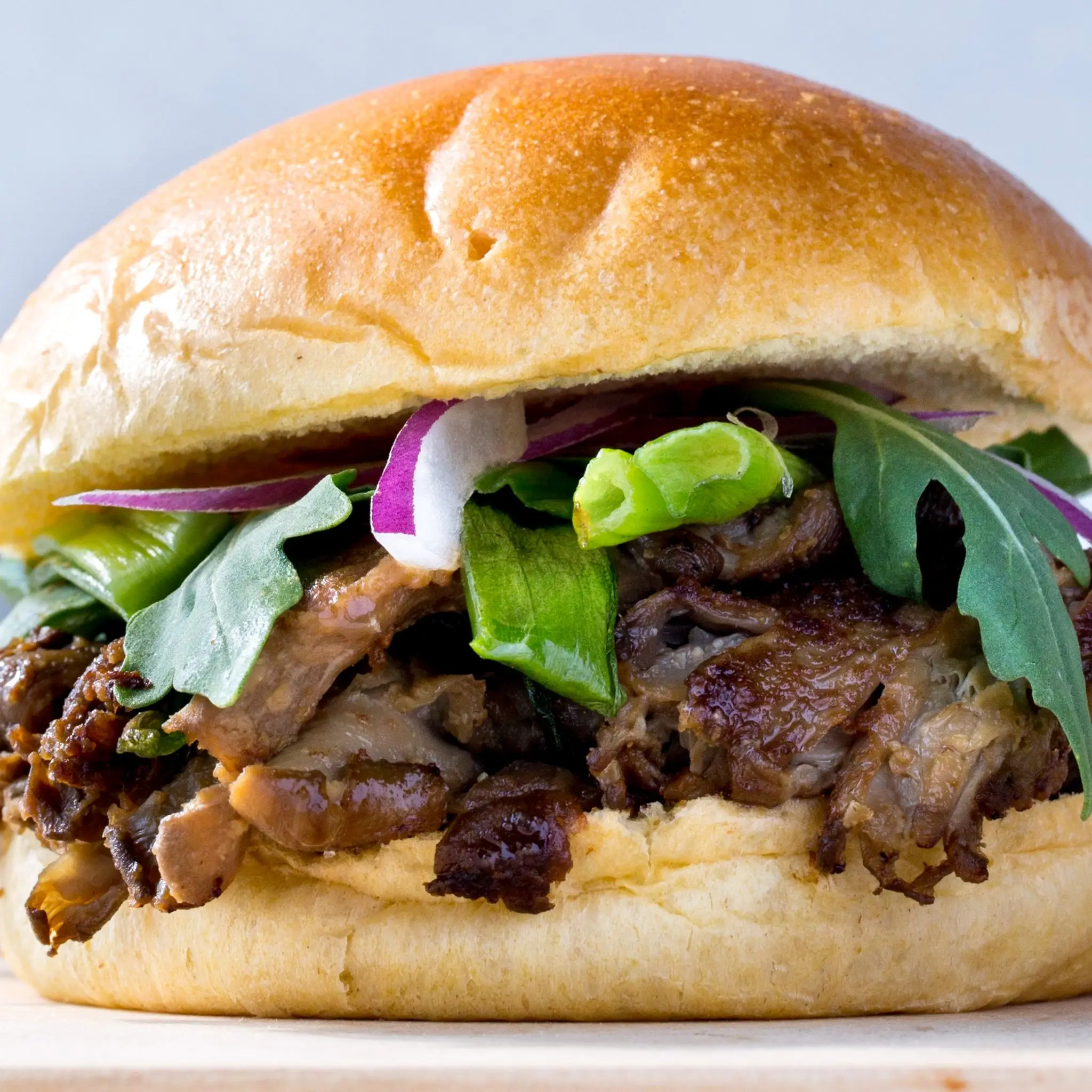 Muzeum Maitake hamburgery ze szkłem miso