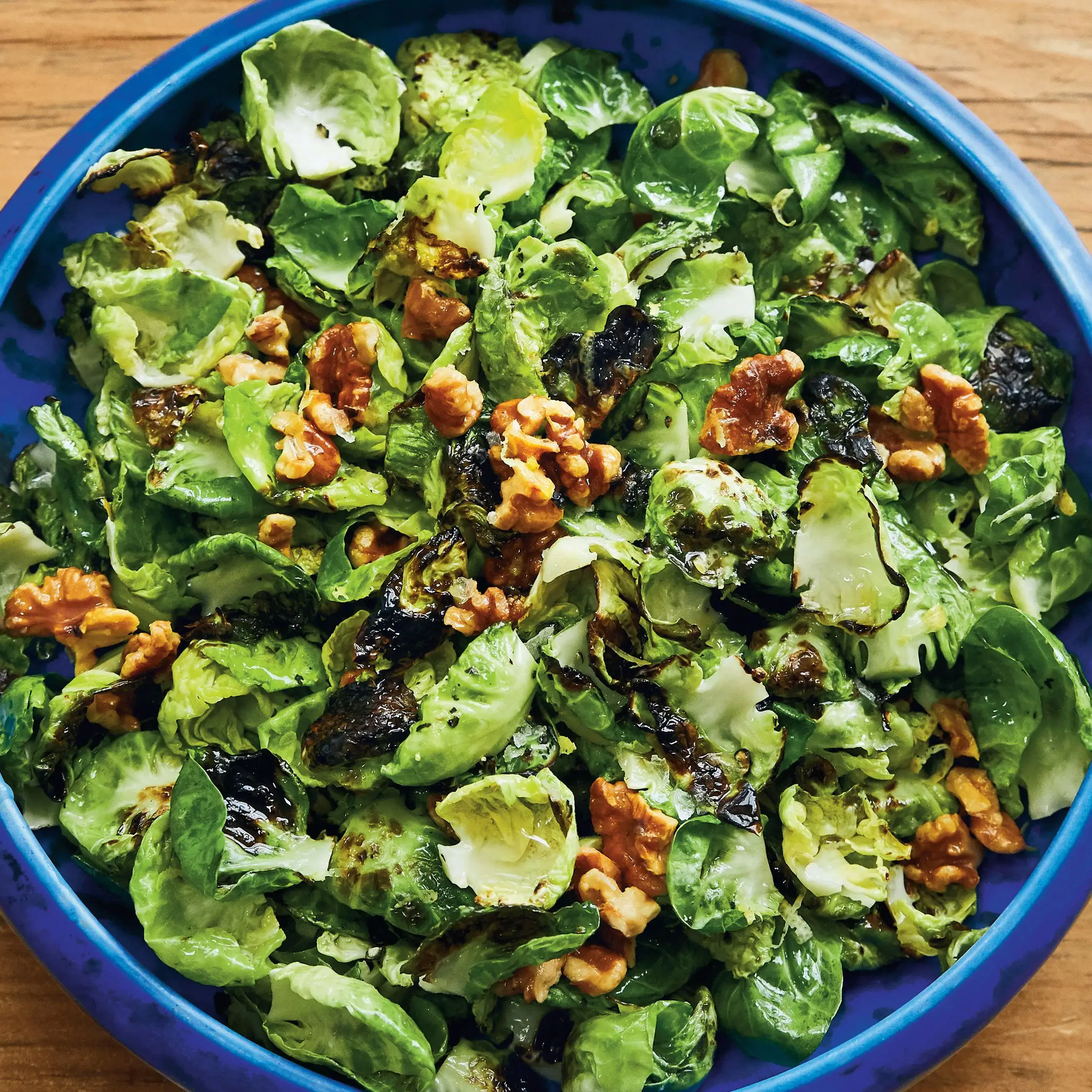 Couve de Bruxelas fritos