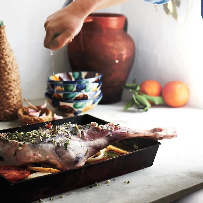 Cordeiro e batata de estilo andaluso