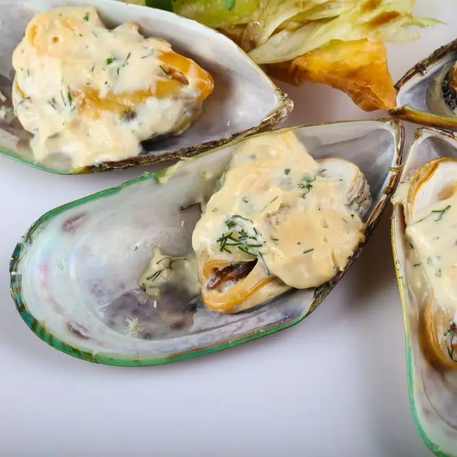 Mexilhões em molho creme