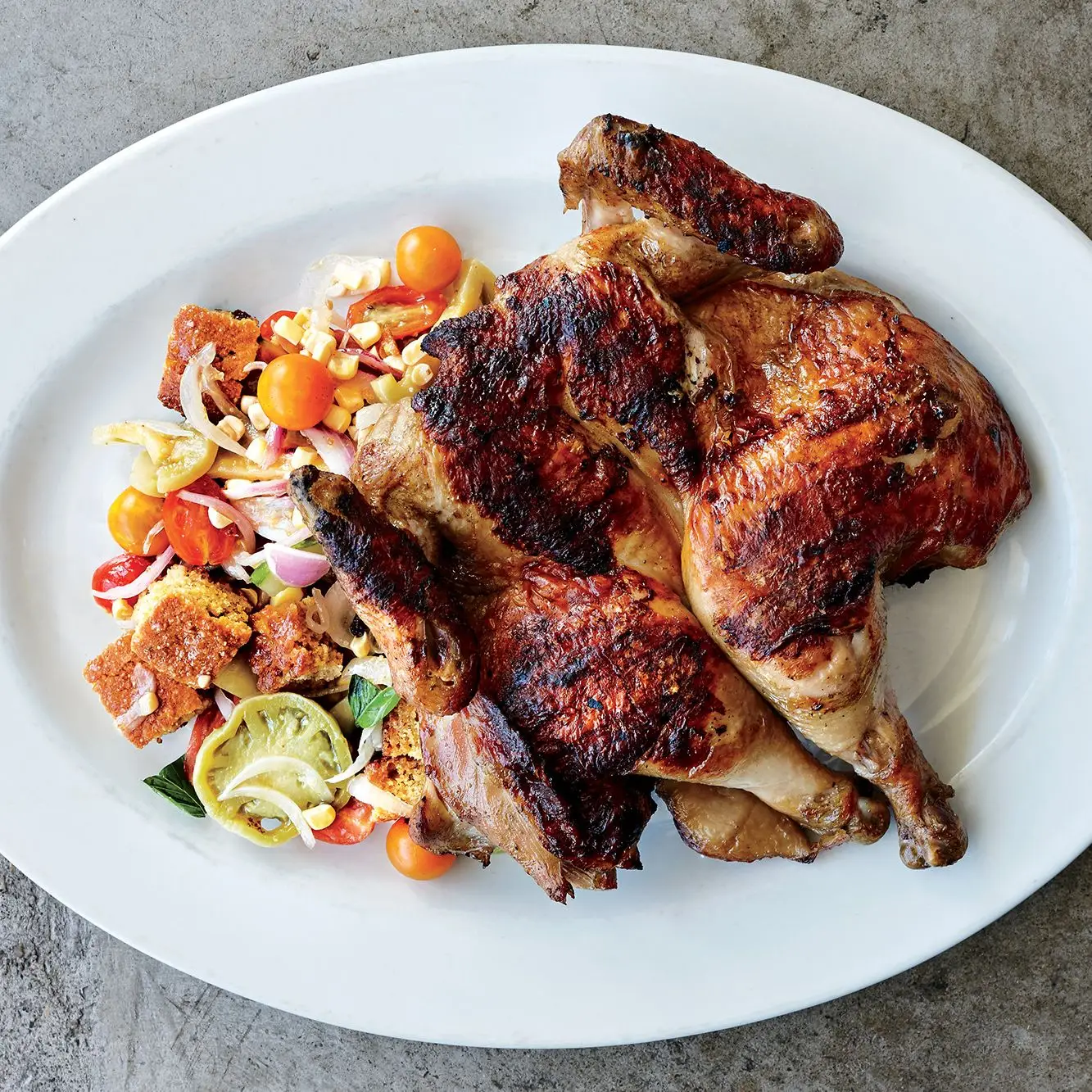 Iogurte marinado em frango grelhado